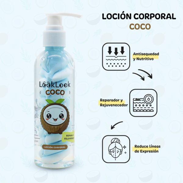 Loción Corporal de Coco Look Look - Imagen 4